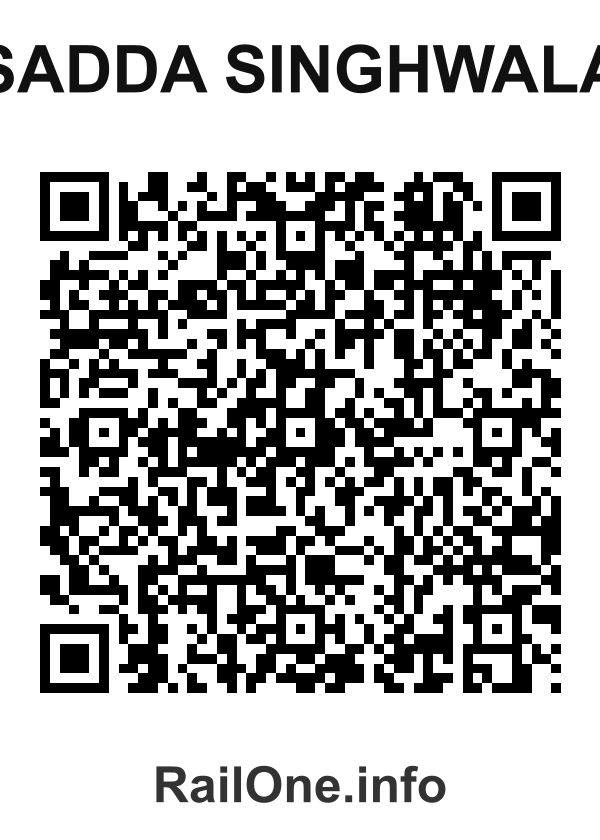 RailOne QR Code for Sadda Singhwala station