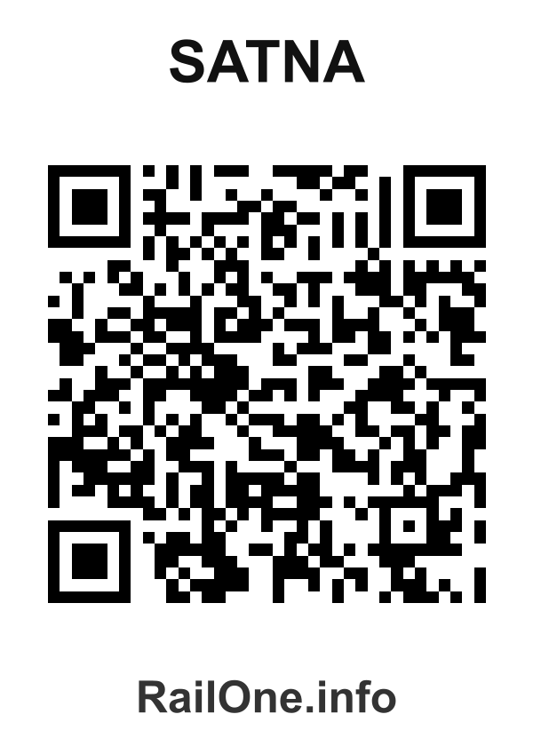 RailOne QR Code for Satna station