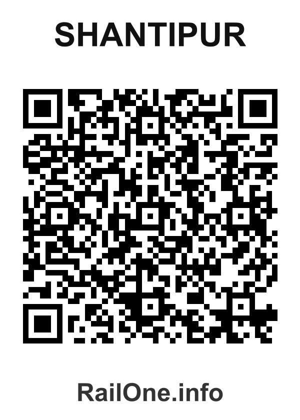 RailOne QR Code for Shantipur station