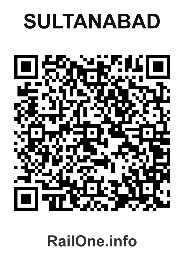 RailOne QR Code for Sultanabad station