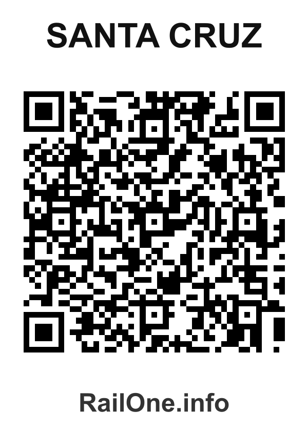 RailOne QR Code for Santa Cruz station