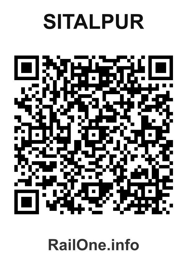 RailOne QR Code for Sitalpur station