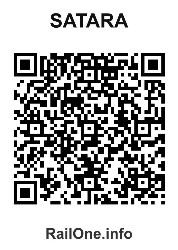 RailOne QR Code for Satara station