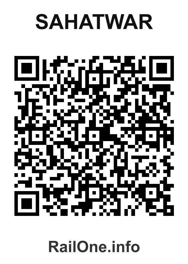 RailOne QR Code for Sahatwar station