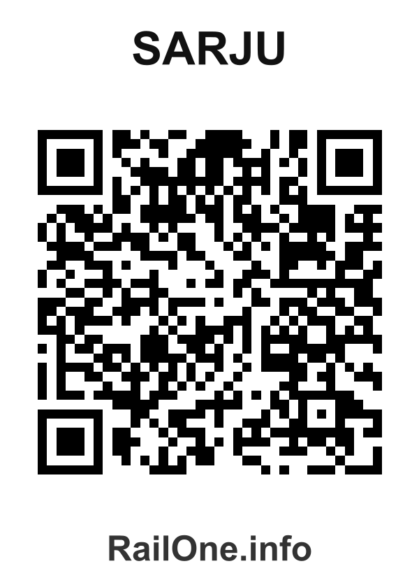 RailOne QR Code for Sarju station