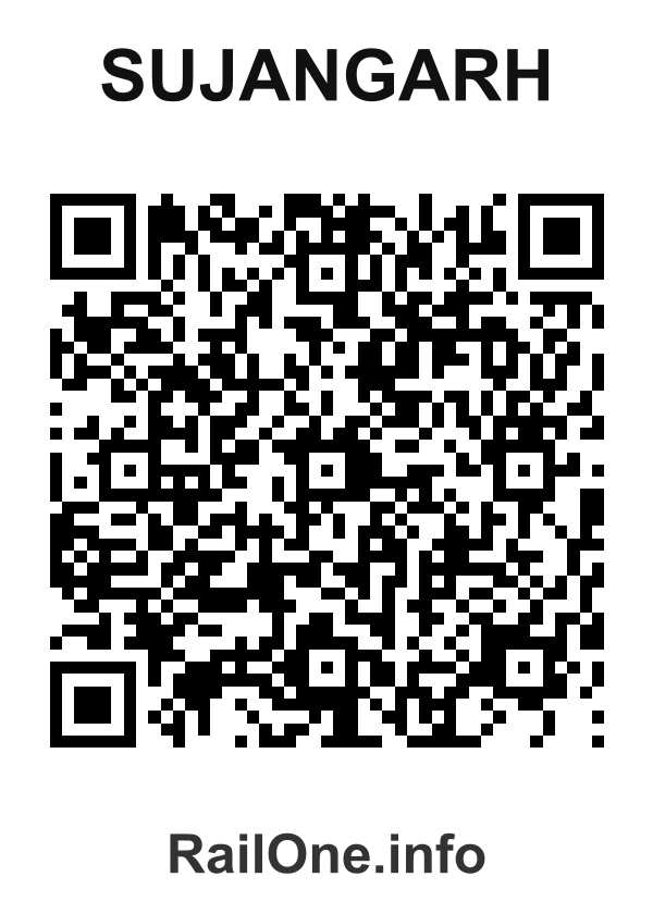 RailOne QR Code for Sujangarh station