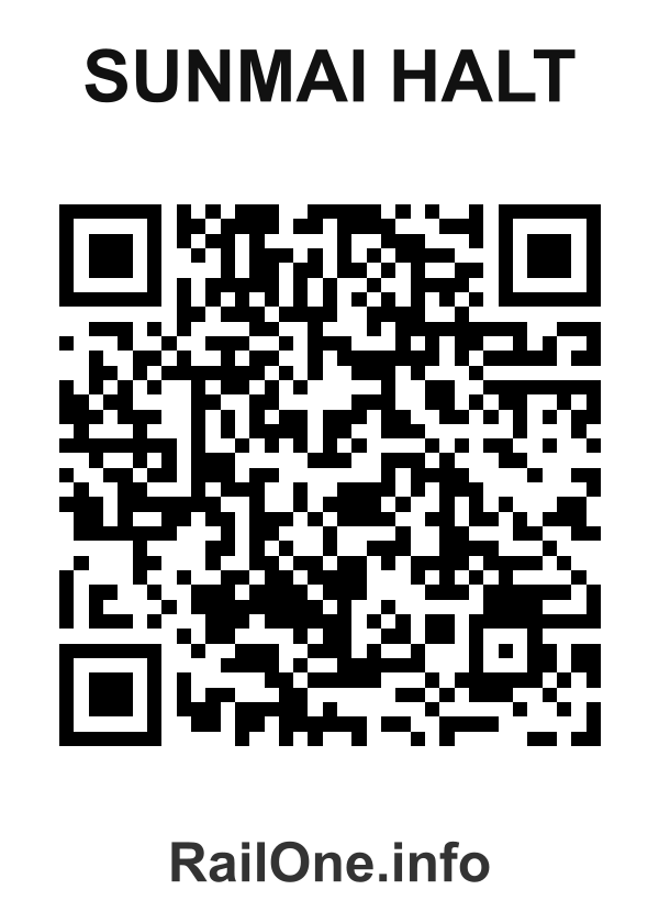RailOne QR Code for Sunmai Halt station