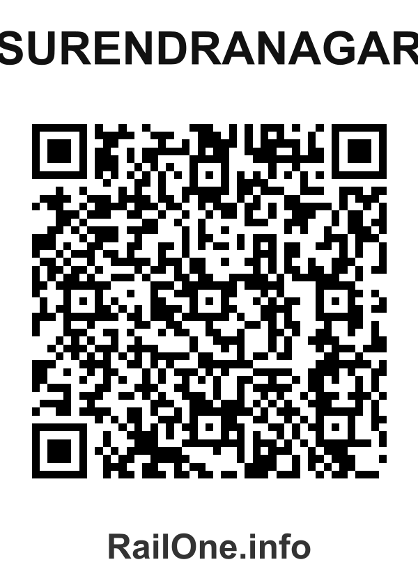 RailOne QR Code for Surendranagar station