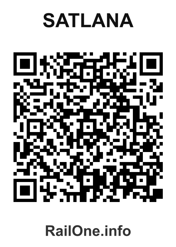 RailOne QR Code for Satlana station