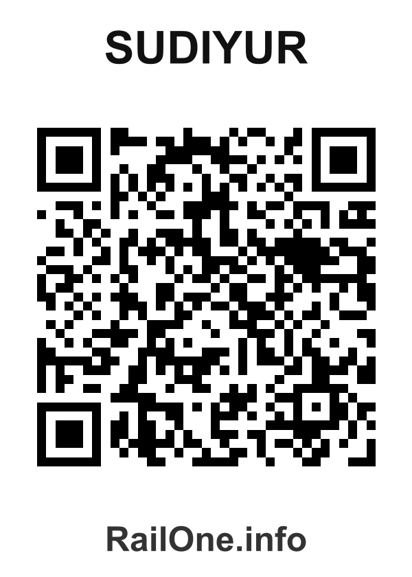 RailOne QR Code for Sudiyur station