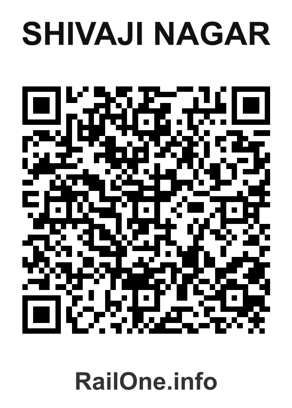 RailOne QR Code for Shivaji Nagar station
