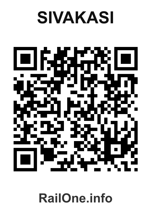 RailOne QR Code for Sivakasi station