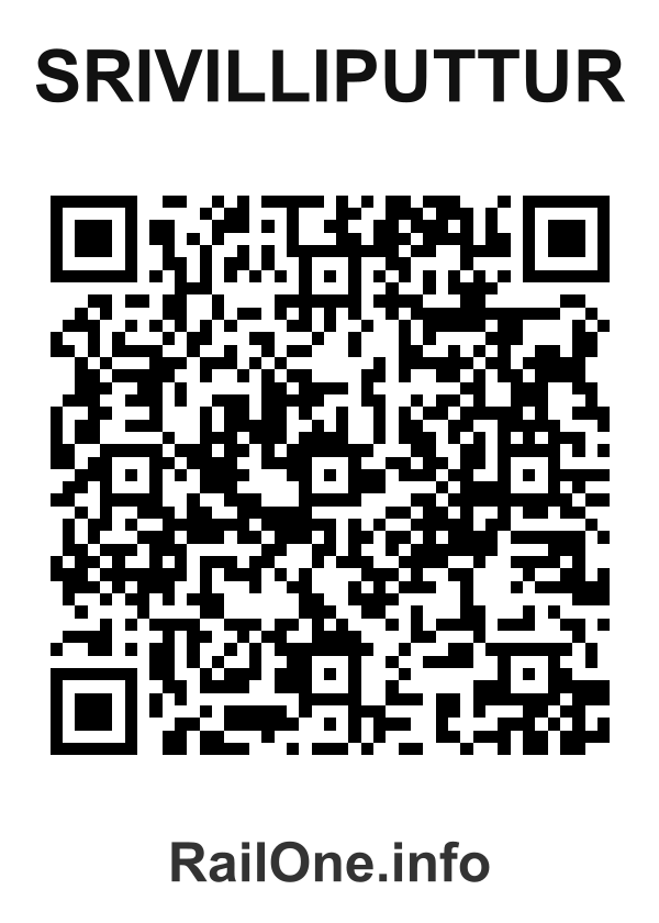 RailOne QR Code for Srivilliputtur station