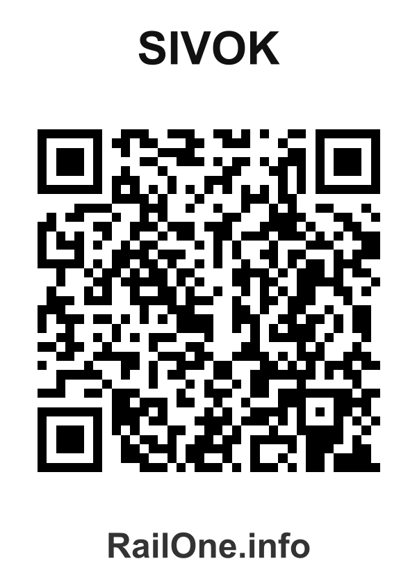 RailOne QR Code for Sivok station