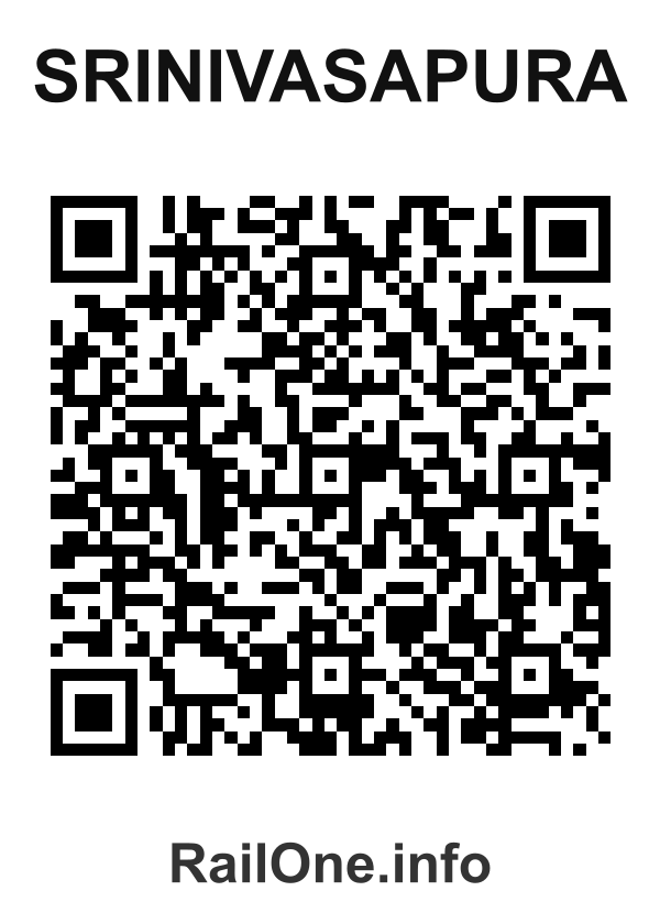 RailOne QR Code for Srinivasapura station
