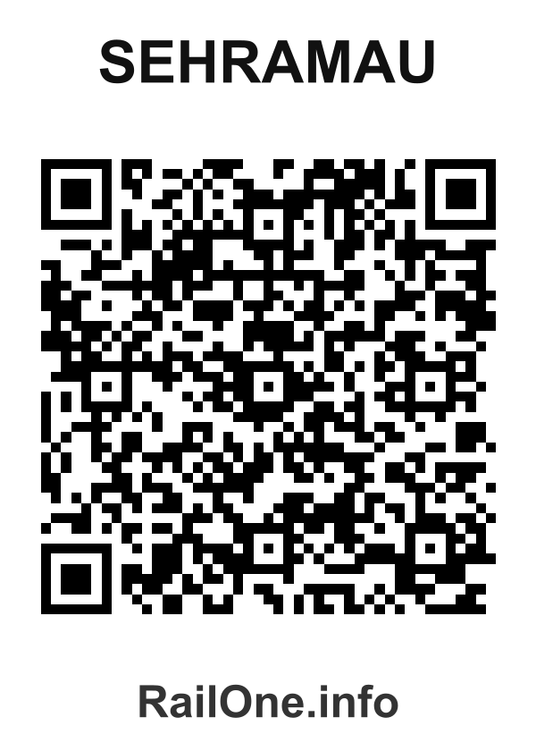 RailOne QR Code for Sehramau station