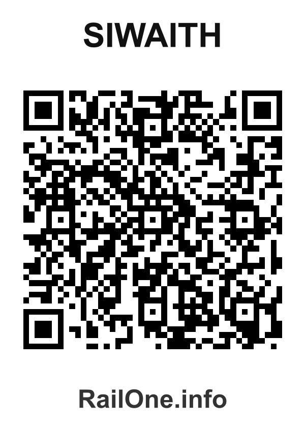 RailOne QR Code for Siwaith station