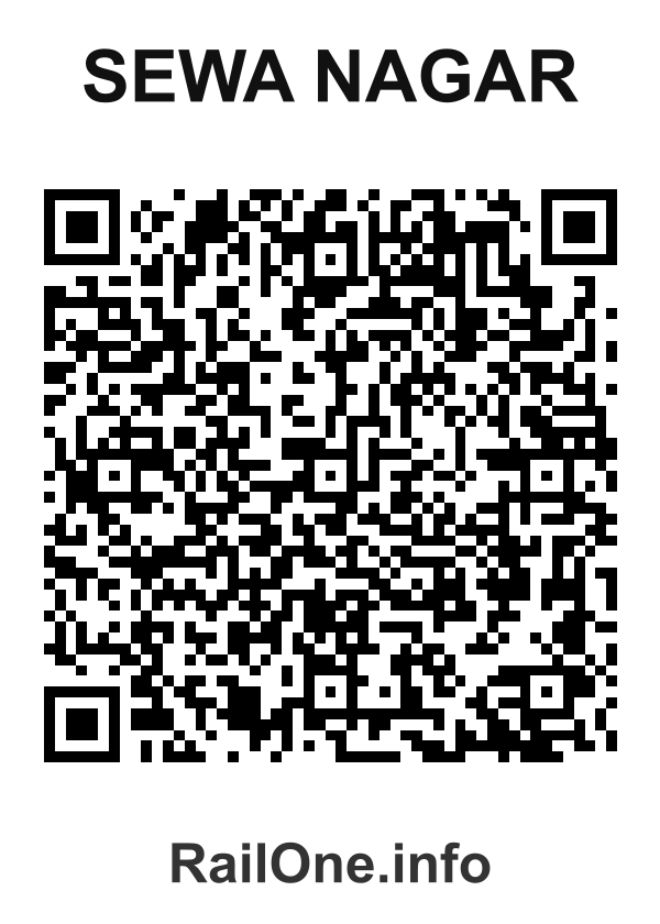 RailOne QR Code for Sewa Nagar station