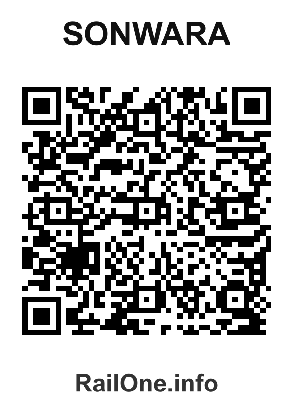 RailOne QR Code for Sonwara station