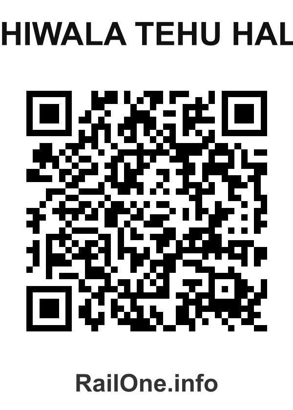RailOne QR Code for Shiwala Tehu Halt station