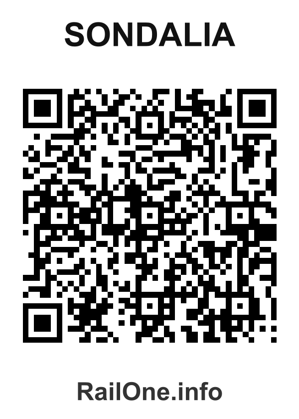 RailOne QR Code for Sondalia station