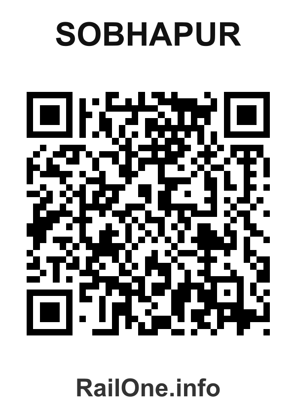 RailOne QR Code for Sobhapur station