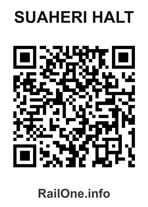 RailOne QR Code for Suaheri Halt station