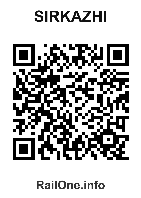 RailOne QR Code for Sirkazhi station