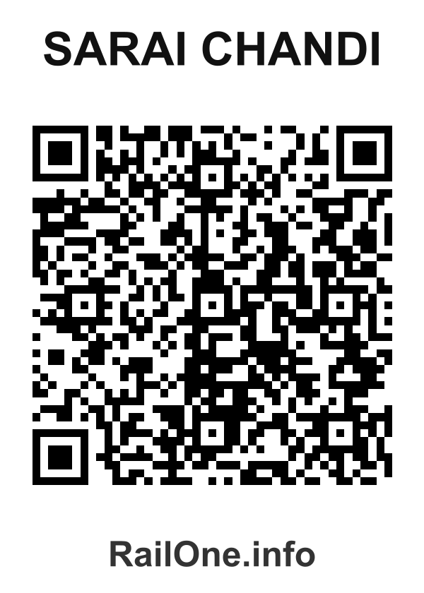 RailOne QR Code for Sarai Chandi station