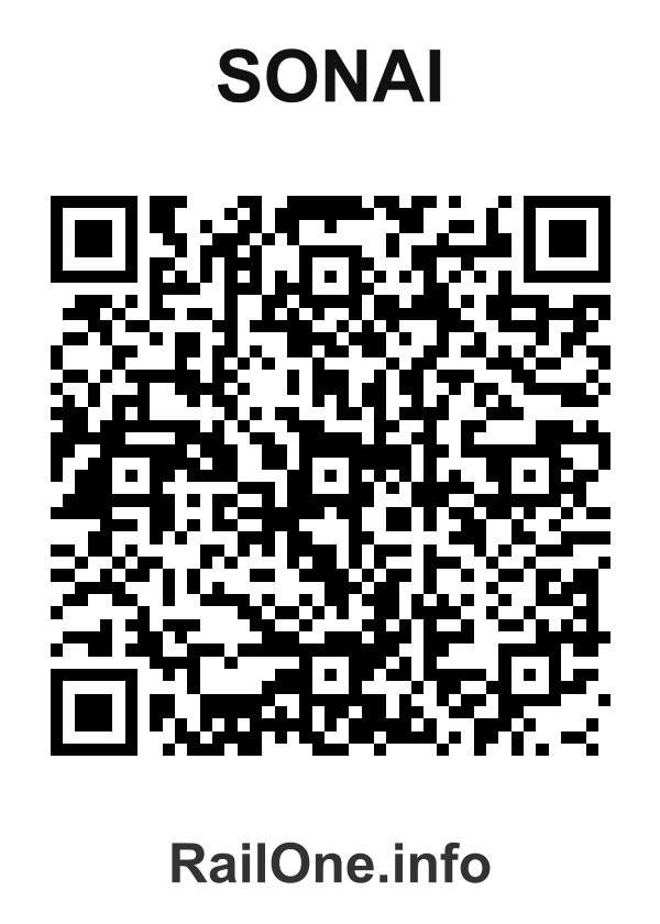 RailOne QR Code for Sonai station