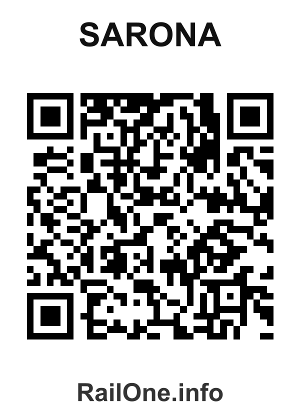 RailOne QR Code for Sarona station