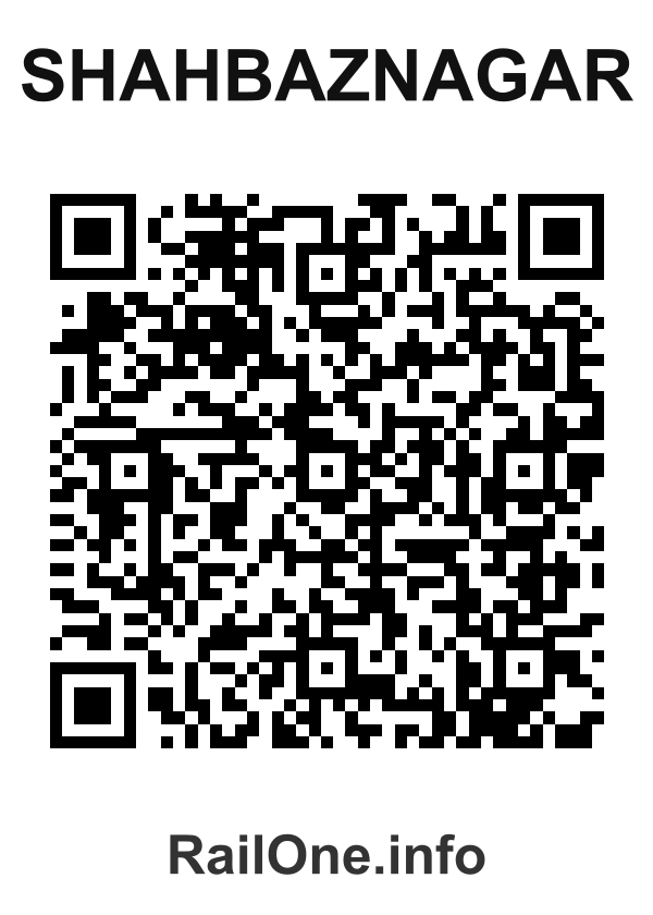 RailOne QR Code for Shahbaznagar station