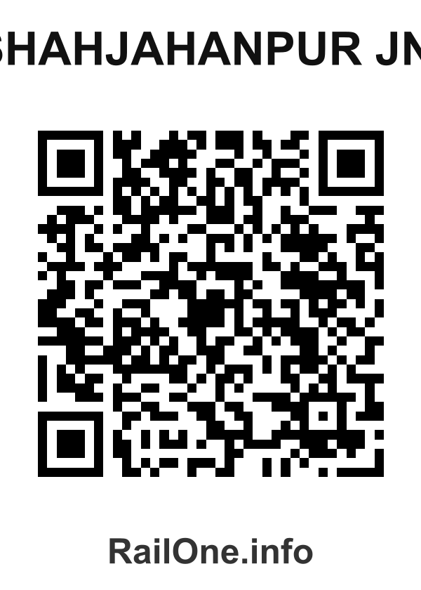 RailOne QR Code for Shahjahanpur Jn. station