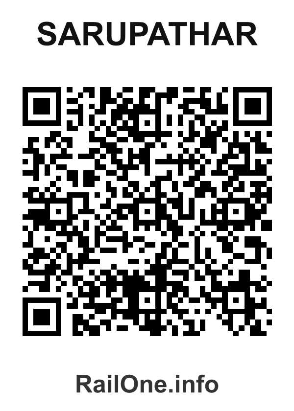 RailOne QR Code for Sarupathar station
