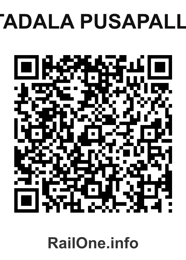 RailOne QR Code for Tadala Pusapalli station