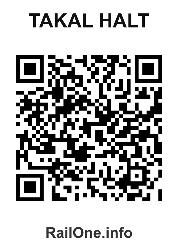 RailOne QR Code for Takal Halt station