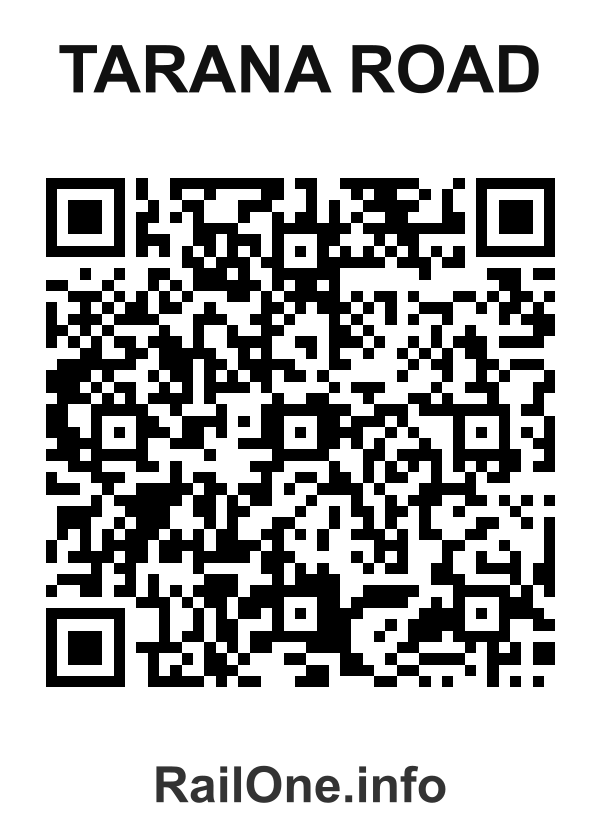 RailOne QR Code for Tarana Road station