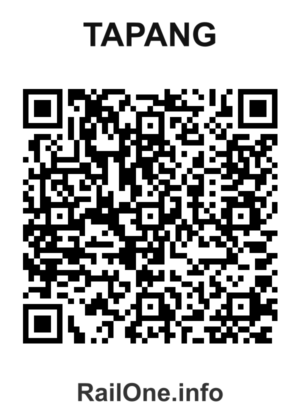RailOne QR Code for Tapang station