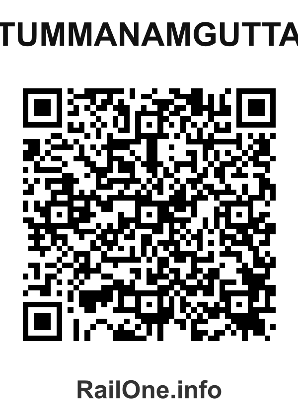 RailOne QR Code for Tummanamgutta station