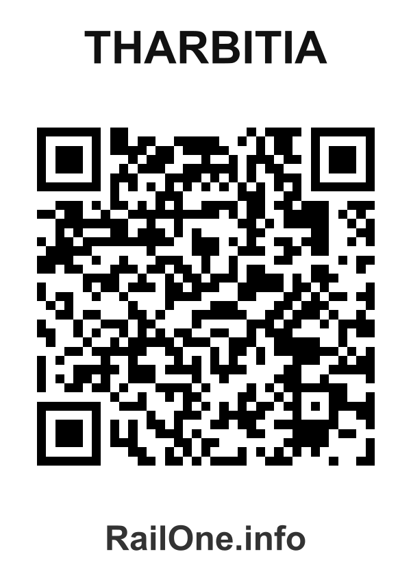 RailOne QR Code for Tharbitia station