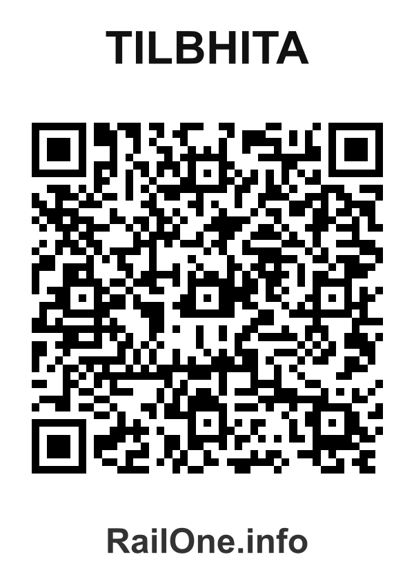 RailOne QR Code for Tilbhita station