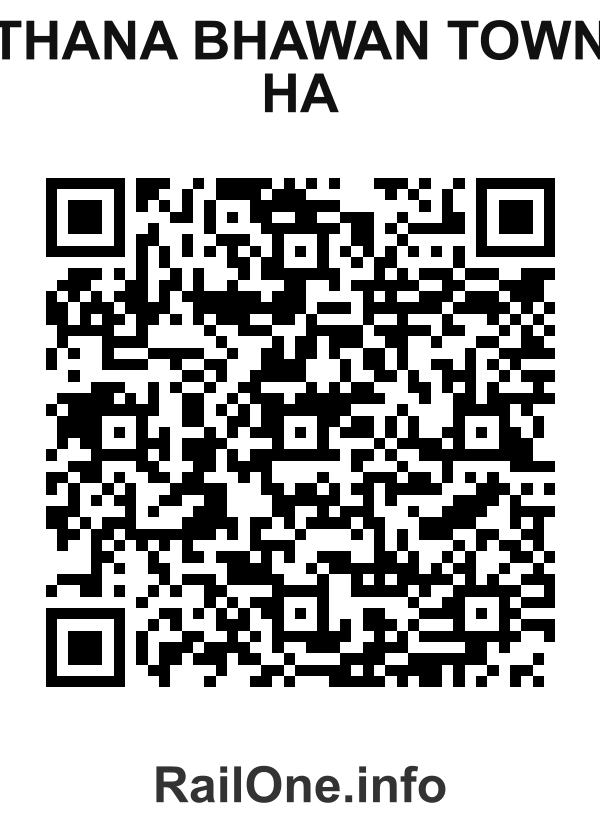 RailOne QR Code for Thana Bhawan Town Ha station