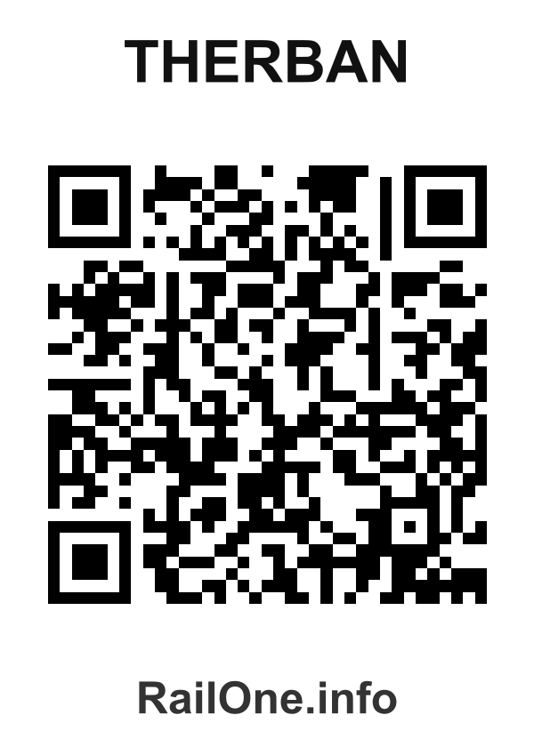 RailOne QR Code for Therban station