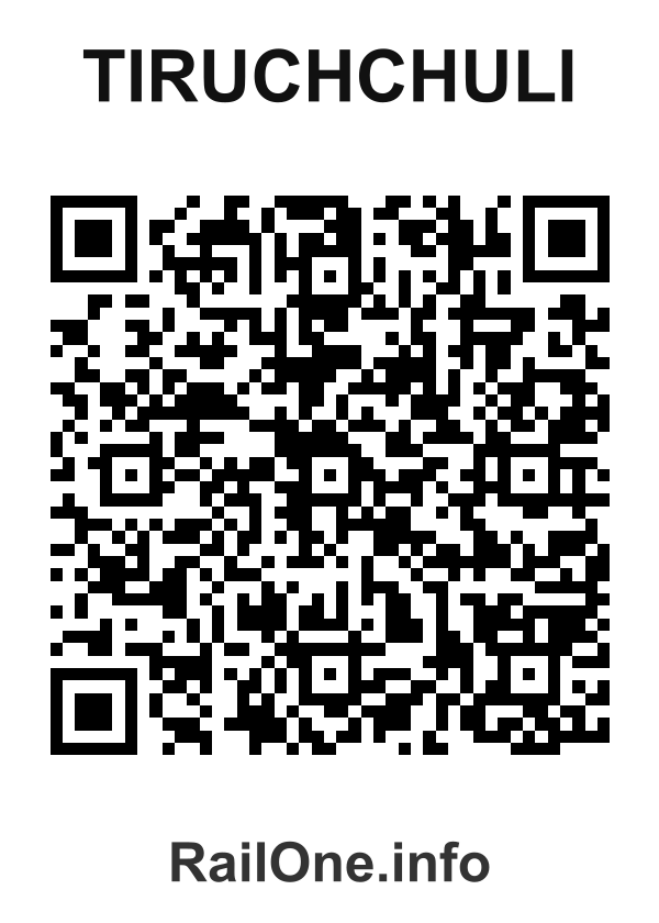 RailOne QR Code for Tiruchchuli station