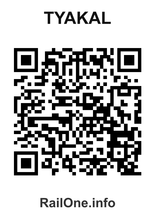RailOne QR Code for Tyakal station