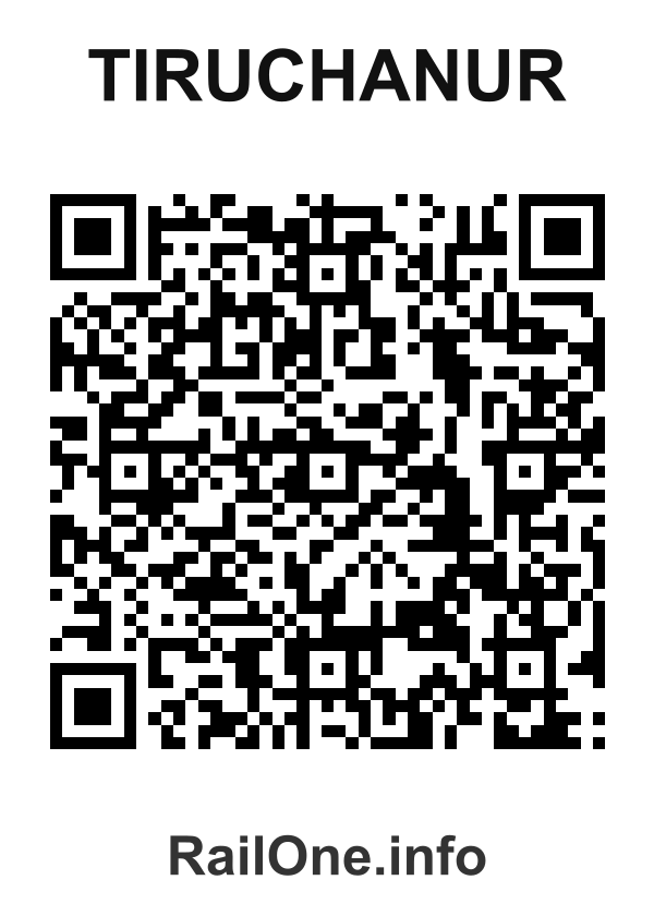 RailOne QR Code for Tiruchanur station