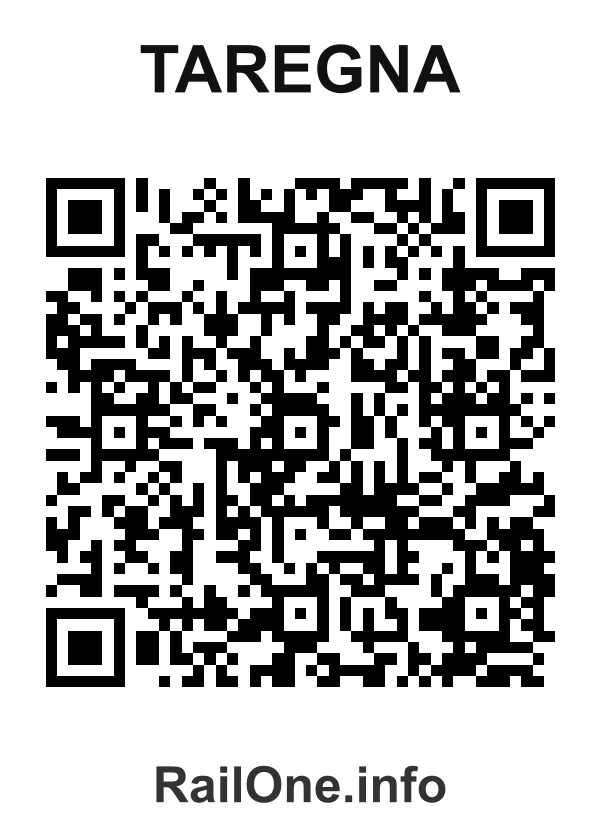 RailOne QR Code for Taregna station