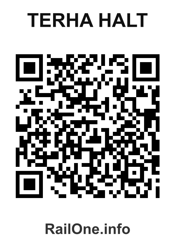 RailOne QR Code for Terha Halt station