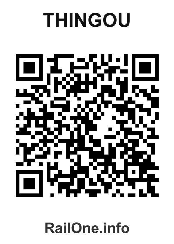 RailOne QR Code for Thingou station