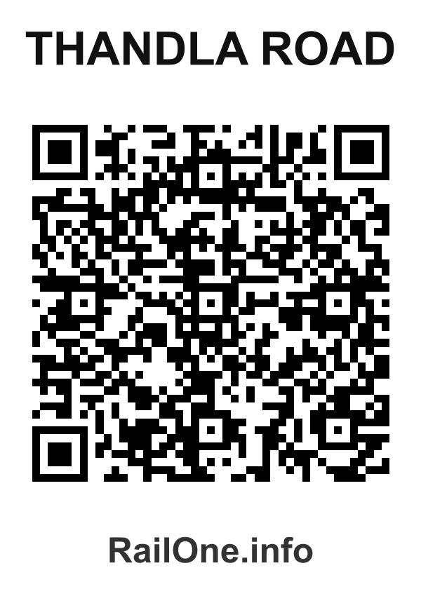 RailOne QR Code for Thandla Road station